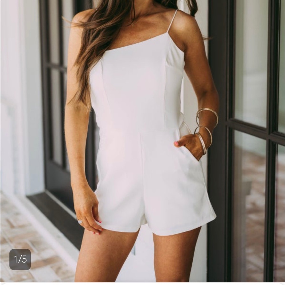 These Three Boutique Asymmetrical Romper